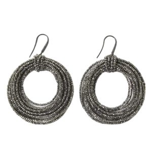Silver Glass Earrings