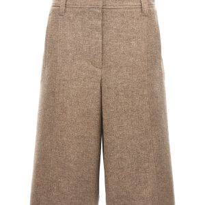 Beige Yak Bermuda Shorts