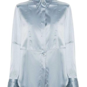 Gray Silk Shirt