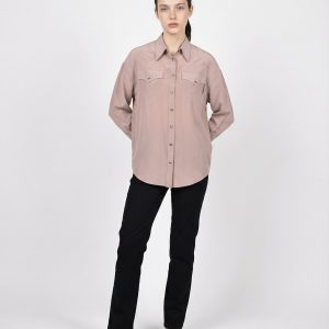 Beige Silk Shirt