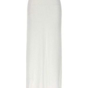 White Cotton Long Skirt