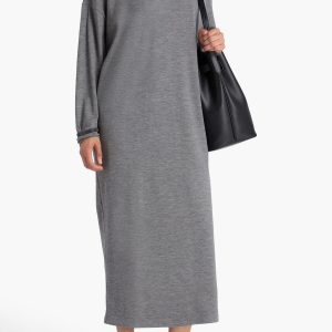Gray Wool Casual Dress