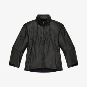 Black Fibres Shell Jacket