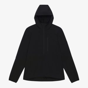 Black Fibres Shell Jacket