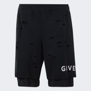 Black Fibres Shorts