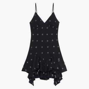 Bicolor Fibres Casual Dress