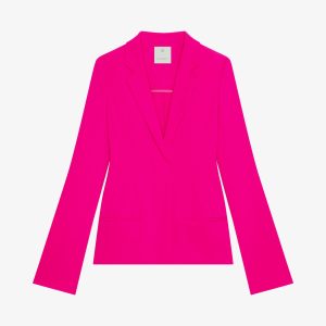 Fuchsia Fibres Coat