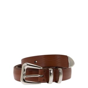Brown Leather Regular Belt