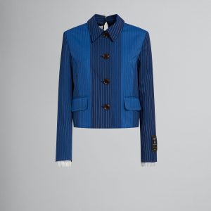 Blue Fibres Coat