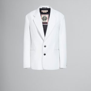 White Fibres Jackets And Coat