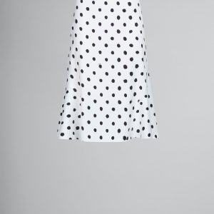 White Fibres Midi Skirt