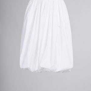 White Fibres Midi Skirt