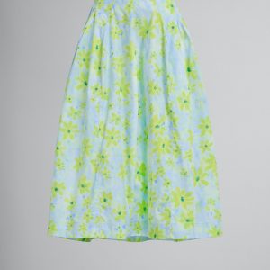 Bicolor Fibres Midi Skirt