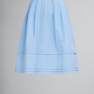 Blue Fibres Midi Skirt