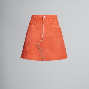 Yellow Fibres Mini Skirt