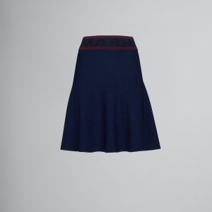 Blue Fibres Long Skirt