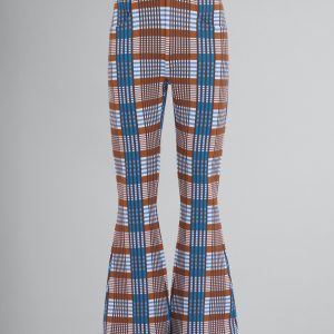 Brown Fibres Flared Pants