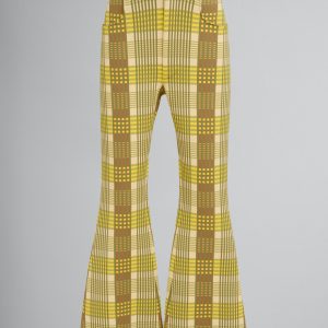 Yellow Fibres Flared Pants