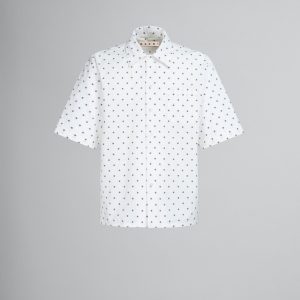 White Fibres Pattern Shirt