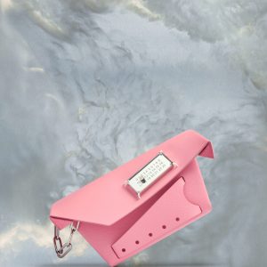 Pink Fibres Clutch Bag