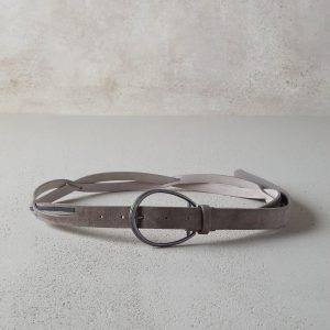Blue Leather Regular Belt