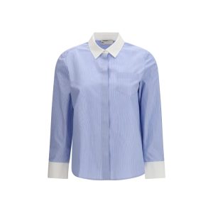 Blue Cotton Pattern Shirt