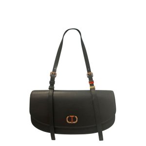 Black PU Women Shoulder Bag