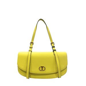 Yellow PU Women Shoulder Bag
