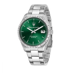 Gray Stainless Steel Dress Watch