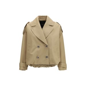 Beige Cotton Trench Coat