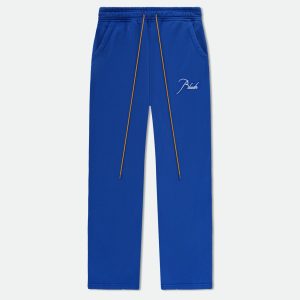 Blue Cotton Joggers (Workout Pants)