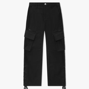 Black Hemp Cargo Pants