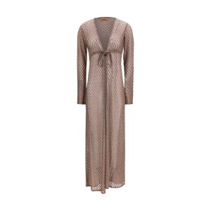 Brown Viscose Casual Dress
