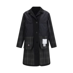 Black Polyester Coat