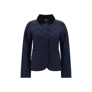 Blue Polyester Coat