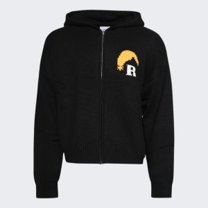 Black Wool Hoodie