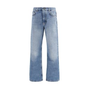 Blue Cotton Relaxed Fit Jeans