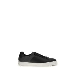 Black Calf Leather Bos Taurus Low Top Sneakers
