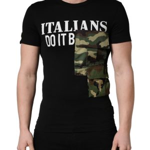 Black Italians Do It Better Camo Pocket Men T-shirt