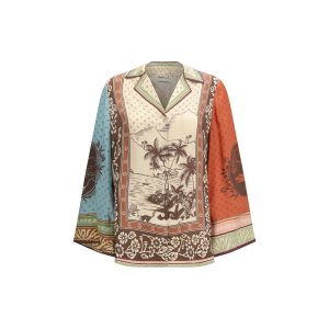 Multicolor Silk Pattern Shirt