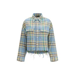 Blue Cotton Pattern Shirt