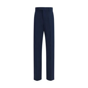 Blue Cotton Chino Pants