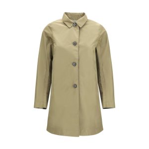 Bicolor Polyester Trench Coat