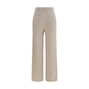 Beige Cashmere Casual Pants