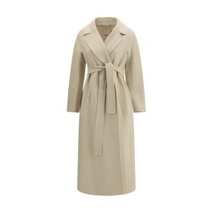 Beige Fleece Wool Coat
