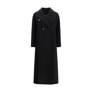 Black Fleece Wool Coat