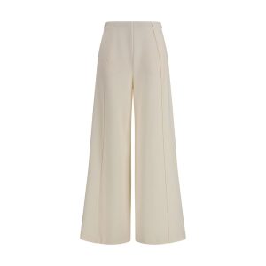Beige Polyamide Flared Pants