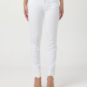 White Cotton Skinny Jeans