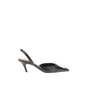 Black Calfskin Pumps