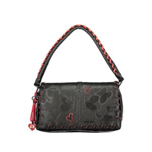 Nero Polyurethane Women Handbag